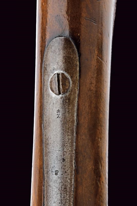 Francotte (attrib.), Carabina a luminello Minie-Petrovic-Francotte con baionetta, Principato di S...