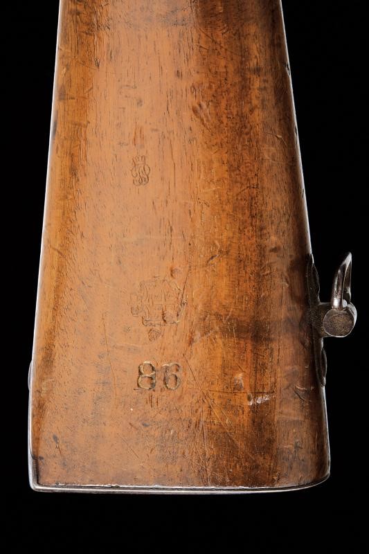 Francotte (attrib.), Carabina a luminello Minie-Petrovic-Francotte con baionetta, Principato di S...