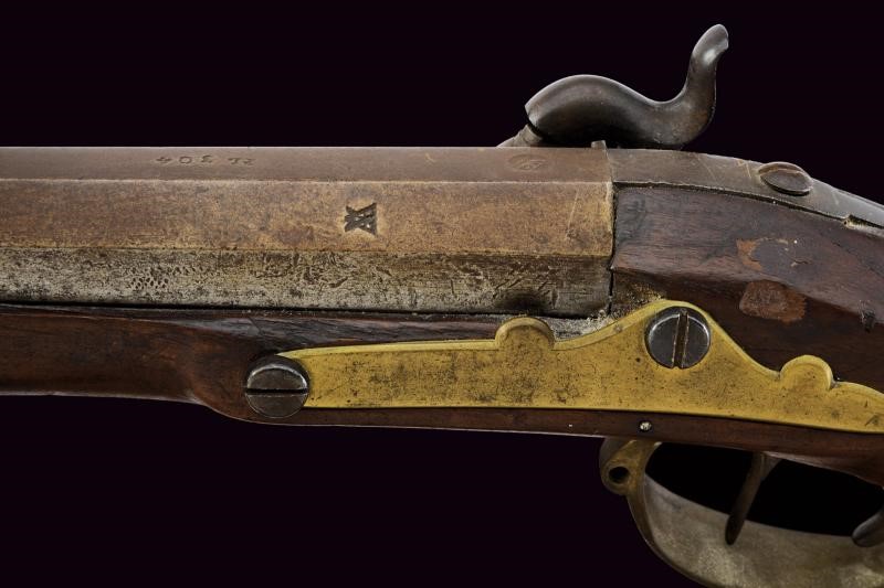 Arma cantonale svizzera a luminello, carabina con baionetta e daga-baionetta