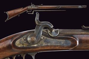 An 1851 model federal carbine with bayonet