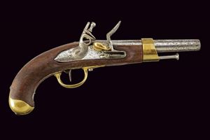 An AN XIII type flintlock pistol