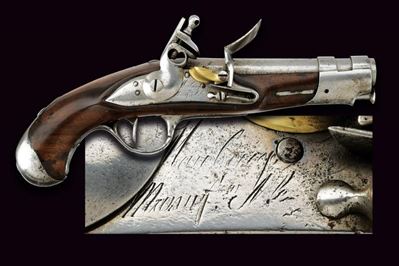 Pistola da gendarmeria a pietra focaia, Mod. AN IX, cal. 16 mm (Maubeuge)