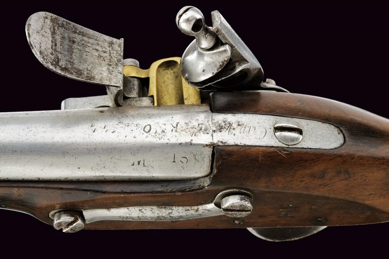 Pistola da gendarmeria a pietra focaia, Mod. AN IX, cal. 16 mm (Maubeuge)