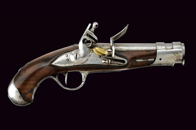 Pistola da gendarmeria a pietra focaia, Mod. AN IX, cal. 16 mm (Maubeuge)