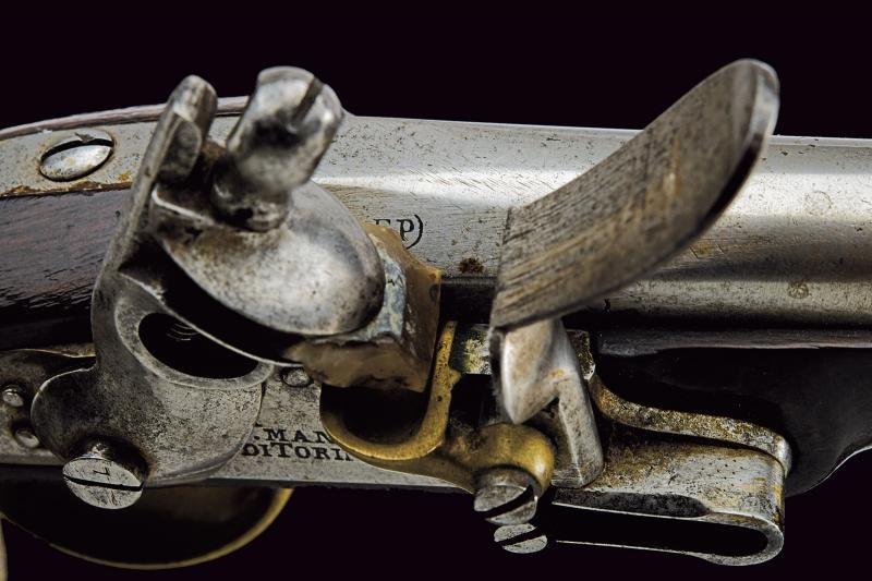 Arma da fuoco, Pistola per Carabinieri Reali mod. 1814, batteria a pietra focaia (Torino), 1822