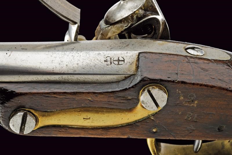 Arma da fuoco, Pistola per Carabinieri Reali mod. 1814, batteria a pietra focaia (Torino), 1822