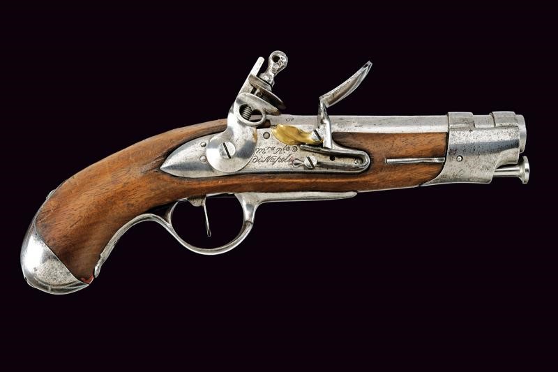 Raffaele Scarpati (controllore), Pistola a pietra focaia da gendarmeria sul modello AN IX frances...