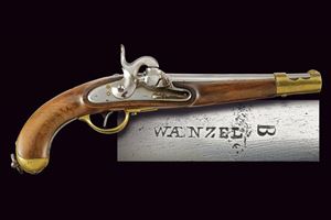 An 1851 model cavalry pistol with Augustin system