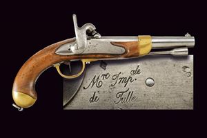 An 1816 T Bis Model pistol converted to percussion