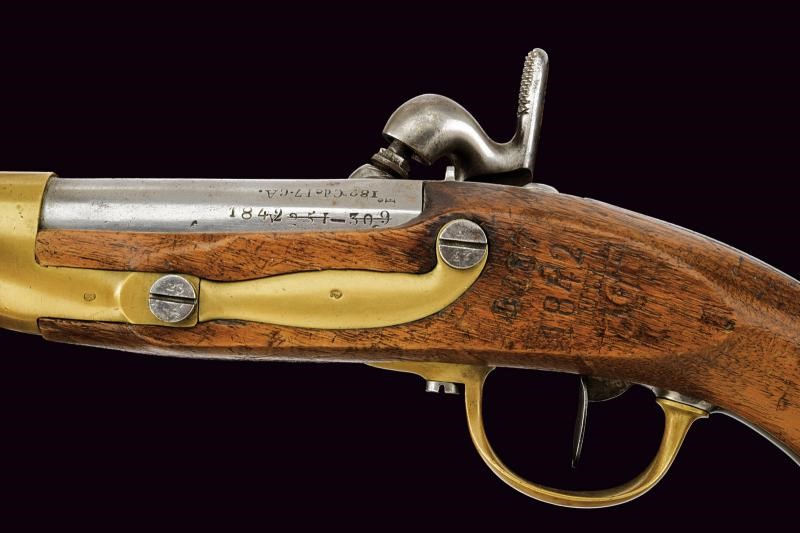 Pistola convertita a luminello Mod. 1816 T Bis, tulle, primi XIX secolo