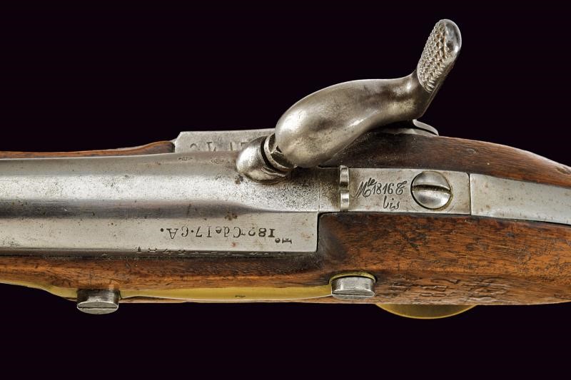 Pistola convertita a luminello Mod. 1816 T Bis, tulle, primi XIX secolo