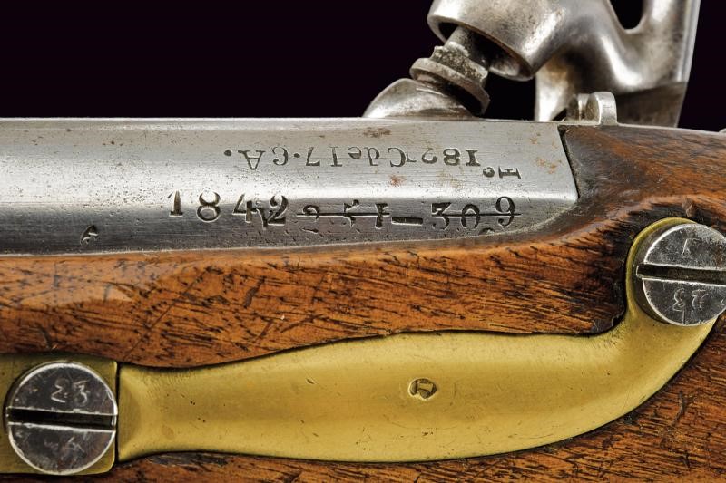 Pistola convertita a luminello Mod. 1816 T Bis, tulle, primi XIX secolo