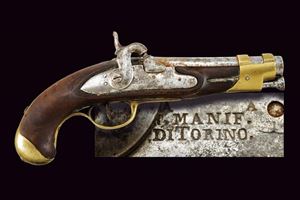 An 1844 model "Carabinieri" percussion pistol