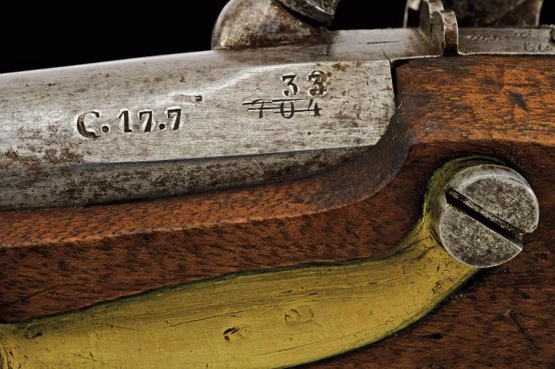 Stato Pontificio, Pistola militare ridotta a luminello (ca. metà XIX secolo)