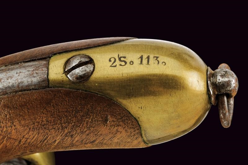 Stato Pontificio, Pistola militare ridotta a luminello (ca. metà XIX secolo)