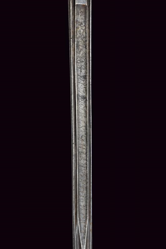 Europa orientale, Spada a lama dritta a due fili, XVIII secolo