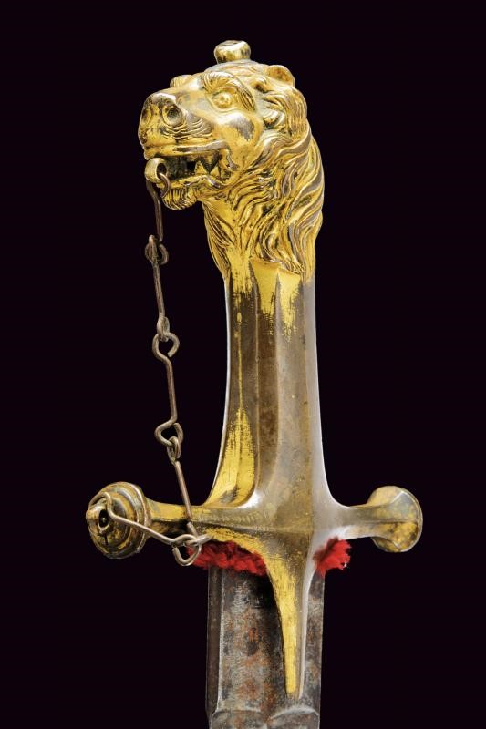 Sciabola da ufficiale d’epoca murattiana, Napoli, primo quarto del XIX secolo