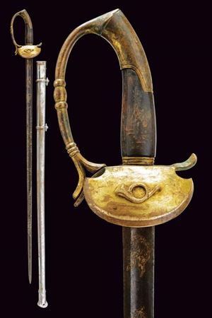 An officer's sword of the Neapolitan Chasseurs