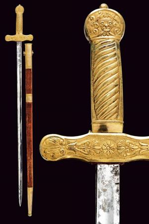 A drum major's sword