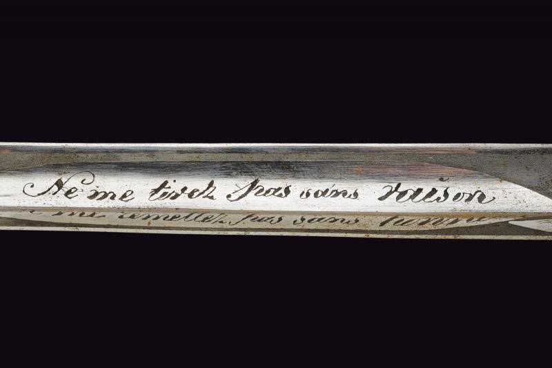 Regno delle Due Sicilie, Spada da funzionario, prima metà del XIX secolo