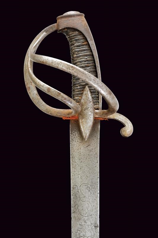 Ducato di Varsavia, Sciabola con lama leggermente curva e monogramma “AR” sotto corona