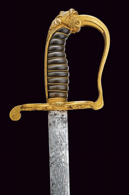 Spadona per ufficiale superiore della Guardia Civica, Mod. 1847, Stato Pontificio