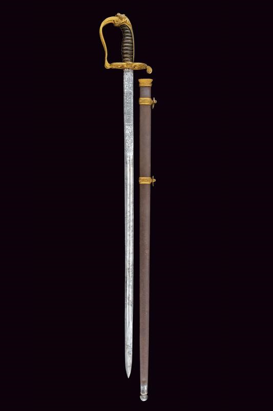 Spadona per ufficiale superiore della Guardia Civica, Mod. 1847, Stato Pontificio