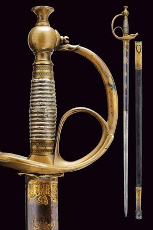 An 1833 model "Albertina" sword
