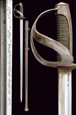 An 1834 model light cavalry trooper's or Mounted Royal Carabinieri sabre