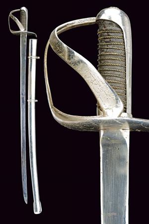A rare 1829 model light cavalry trooper's sabre
