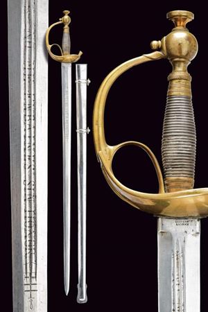 An 1833 model Albertina sword with rare blade