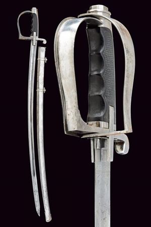 A very rare 1855 model officer's sabre with turning hilt