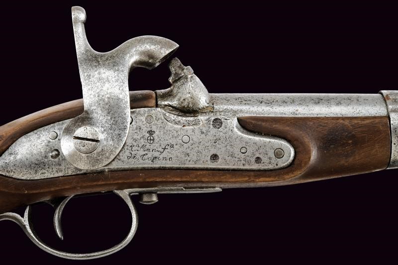 Torino, Pistola ridotta a luminello da cavalleria Mod. 1833/60