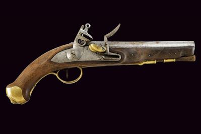 Regno di Sardegna, Pistola a pietra focaia da marina mod. 1844