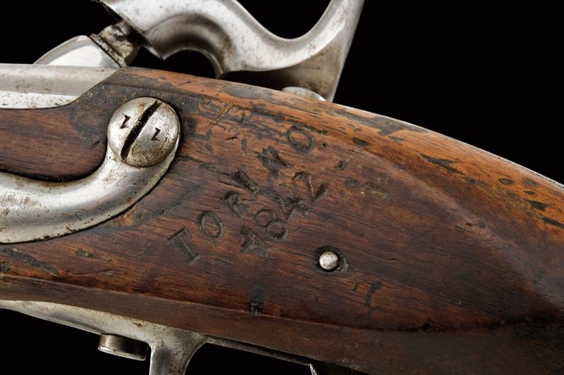 Regno di Sardegna, Pistola da cavalleria Mod. 1814 ridotta a luminello (1842)