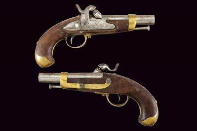 Carabinieri, Paio di pistole a luminello Mod. 1847