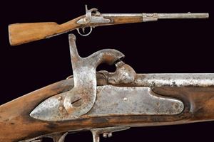An 1844 Model "Chevaux Leger" musketoon converted to percussion