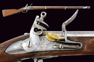 An 1814 model flintlock gun
