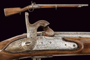 An 1814/42 model heavy cavalry percussion gun