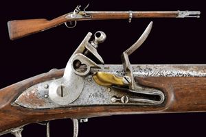 An 1814 model heavy cavalry flintlock musket