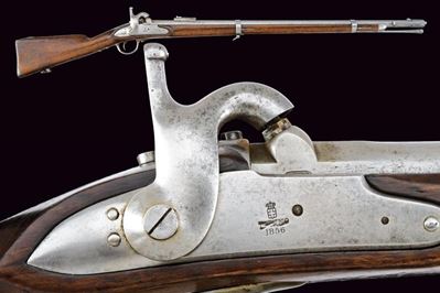 Carabina a luminello per bersaglieri Mod. 1856, cal. 18 mm in volata