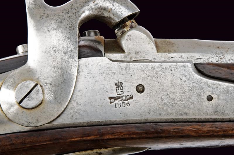 Carabina a luminello per bersaglieri Mod. 1856, cal. 18 mm in volata