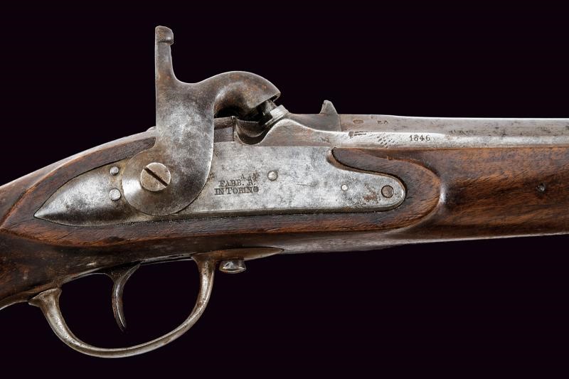 Arma da cavalleria, Pistolone modello 1843 a luminello con bacchetta disgiunta