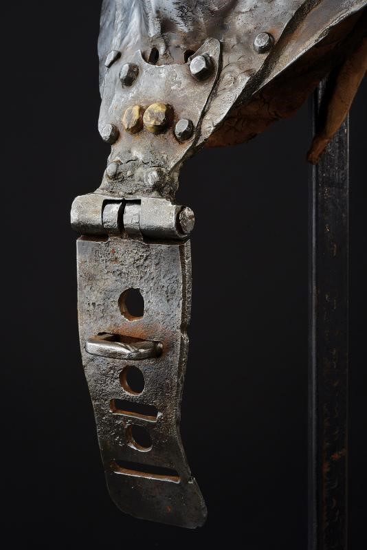 "Bocca di rana" (Stechhelm), elmo medievale, Germania, XX secolo