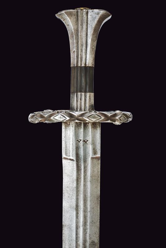 XIX secolo, Bella lanzichenetta “Katzbalger” in stile del XVI secolo, svizzera