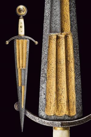 A "cinquedea" short sword