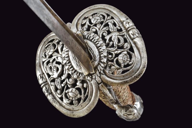 Arma bianca italiana, Spadino con lama a due fili e impugnatura in legno (prima metà XVIII secolo...