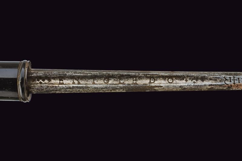 Arma bianca spagnola (fine XVIII secolo), Bastone animato con lama firmata “TOMAS AIALA EN TOLEDO...