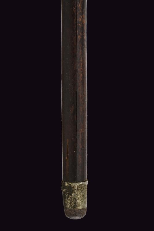 Bastone da misurazione con metro e squadra incorporati, circa 1900