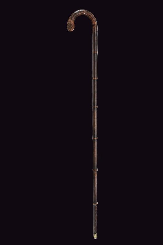 Bastone da misurazione con metro e squadra incorporati, circa 1900